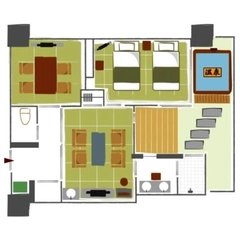 【特別室/59㎡】見取り図